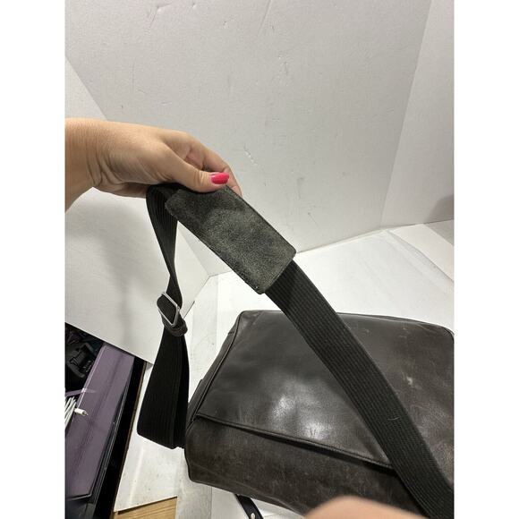 Vintage Coach Messenger Leather Briefcase Laptop Bag Strap Large H1S-5233 RARE - Picture 7 of 16